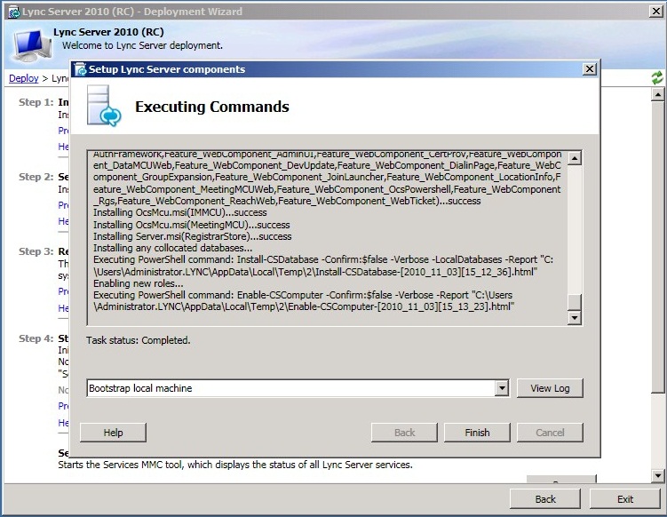 Step viewer. Microsoft Lync 2013 schema. Wizard prepares. On Step инструкция.